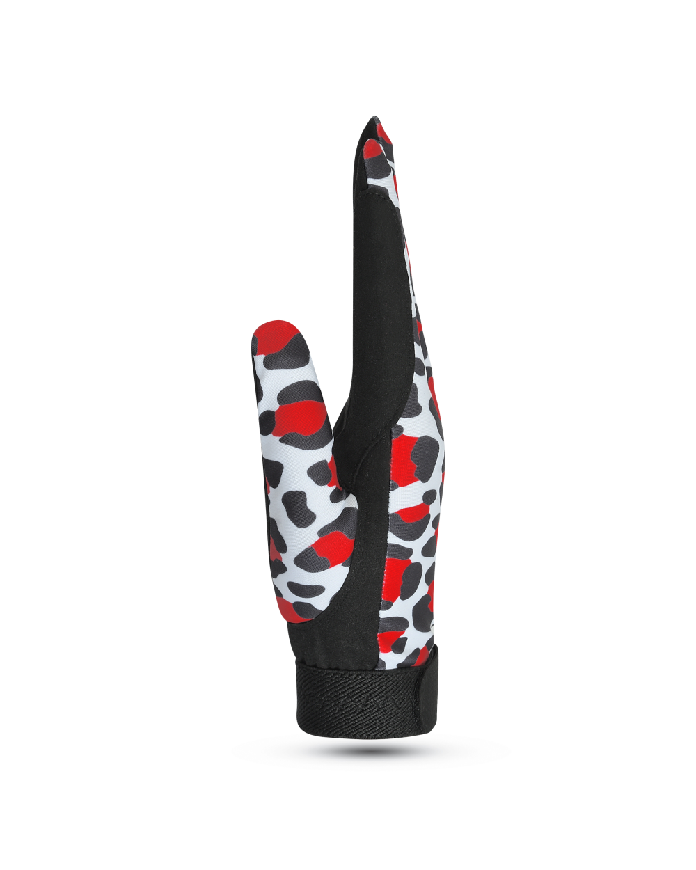 Camo Performance Equestrian Riding Gloves – Red & Black