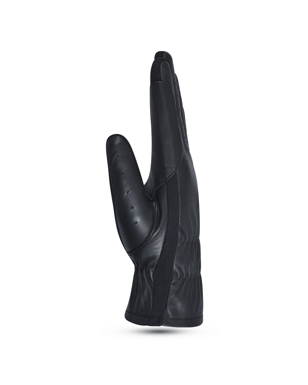 Premium Full Leather Black Equestrian Riding Gloves