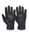 Premium Full Leather Black Equestrian Riding Gloves